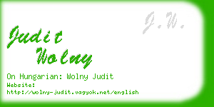 judit wolny business card